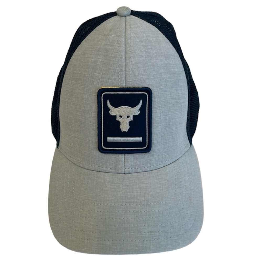 Rock Freedom Under Armor Snap Back Trucker Hat - One Size Blue Gray